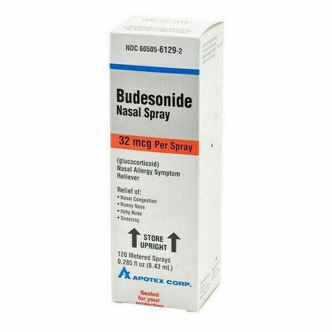 Budesonide Allergy Nasal Spray 32 Mcg 120 Sprays  8.43mL Generic Rhinocort