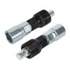 Metal Crank Puller, Silver Black Crank Arm Removal Tool for 14, 15mm Spanner or Adjustable Spanner