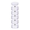 BENECREAT Mixed Size Stackable Plastic Bead Storage Containers 4 Column(5 Layer/Column) Round Storage Containers Jars for Beads, Buttons, Crafts and Small Findings