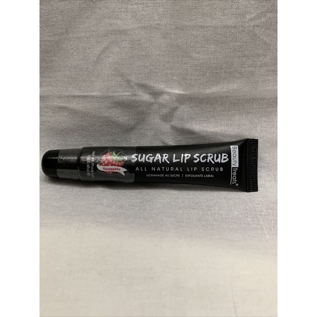 Beauty Treats Sugar Lip Scrub All Natural Fruit Raspberry .48 oz Facial KG JD