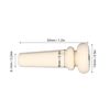Acoustic Guitar Tailnail Peg, Plastic Guitar End Pin Button Replacement Button for Strap Fixing (White)