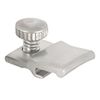 WRS 1/8" Offset Aluminum Storm Door Panel Clips with Screws - 8 Pack