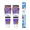Ora2 Me Aroma Flavor Stain Clear Toothpaste, Dreamy Lavender Mint, Whitening, Toothpaste, Teeth Yellowing, Coloring Stains, Bad Breath Care, 4.6 oz (130 g) x 2 + Toothbrush Included