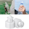 FZGLHQQ 20Pcs Push Pull Caps Reusable Bottle Caps Plastic Push Pull Replacement Caps Twisted Bottle Lids for Water Bottles(White)