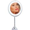 Flexible Gooseneck Wireless 18 LED Lighted 10X Magnifying Makeup Mirror