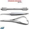 3 Pcs Orthodontic Tools Bracket Holding Tweezer Bracket Height Gauge, Mathieu CE