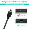 Mcbazel 2 Pack Controller Charger Cable for PS3, Mini USB Data Charging Cable for PS3/PS3 Slim Dualshock3 Controller/Cameras, 1 Meter