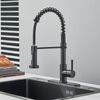 Kitchen Sink Faucet Pull Down Sprayer Spring Single Handle Mixer Tap Matte Black