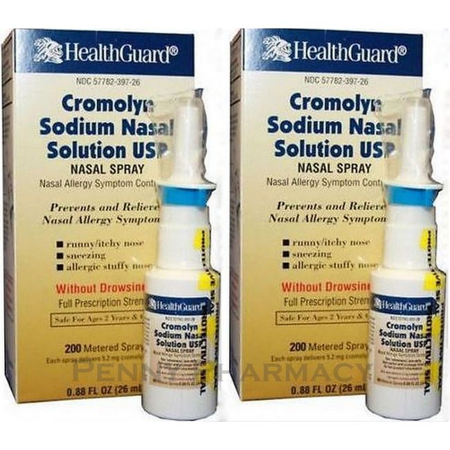 Cromolyn Allergy Nasal Spray 26mL (200 Sprays/bottle) ( 2 bottles ) GERIMED ^