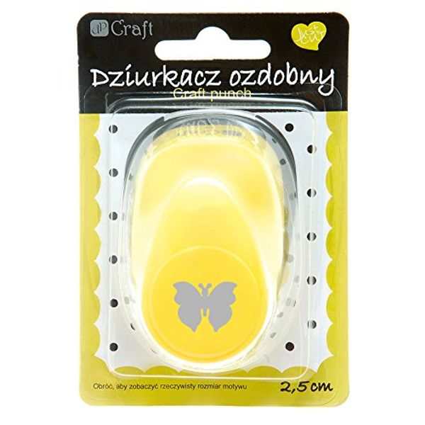 dp Craft 1-Piece 2.5 cm Craft Punch Butterfly 4, Multi-Colour