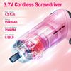 WORKPRO 18PC Electric Cordless Screwdriver Kit Home Tool Household Pink Tool Set