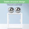 Light Switch Spacer 10mm White – 2 Pack Socket Spacer with 4cm Screws, Socket Back Box Extender, Double Socket Spacer for Light Switch Back Box, Single Socket Spacer and Double Socket Surround