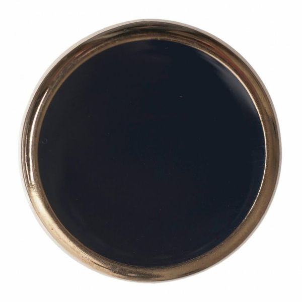 Hemline Round Shank Buttons Navy 18mm - per Pack of 3