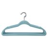 Simplify 10 Super Slim Velvet Huggable Hangers in Dusty Blue