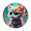Fantasy Cute Vivid Kitten Colors Flowers PopSockets Swappable PopGrip