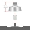 Spares2go Control Knobs/Dials for AEG Oven Cooker & Hob (Pack of 2 + Adaptors, Silver)