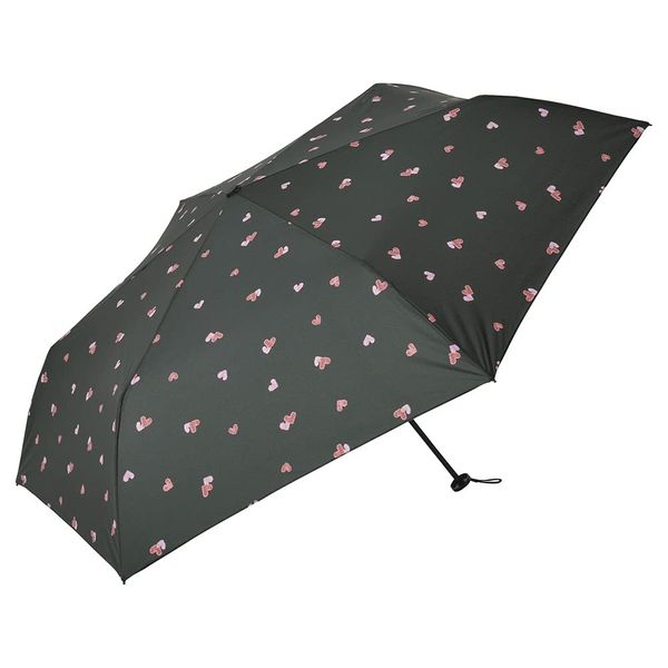 Nifty Colors Crayon Heart Carbon Lightweight Mini 55 Folding Umbrella 1472BK