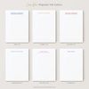 Personalized Professional Stationery Notepad, 5x7 or 8x10 Notepad with 50 Sheets, Custom Notepad with Contact Information, Simplicity Pad