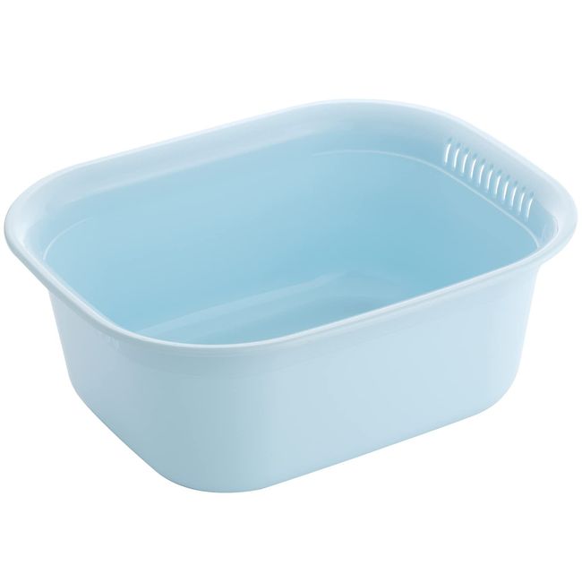 Squirrel Washtub, Square, Blue, W11.4 x D14.2 x H5.5 inches (29 x 36 x 14 cm), H&H Wash Tab, Square, Made in