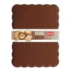 Snips Rectangular Biscuit Saver, Brown/Clear