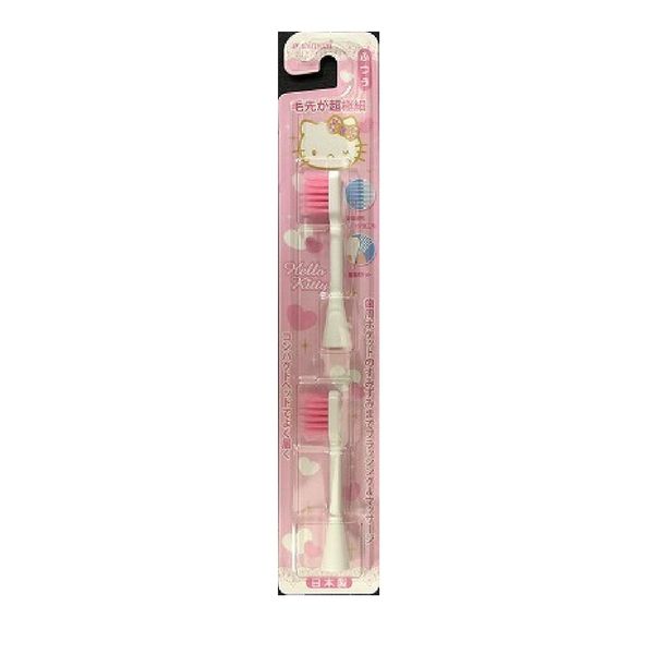 Minimum Hapika Replacement Toothbrush, Ultra Fine Point, Pink, Pack of 2 x 5