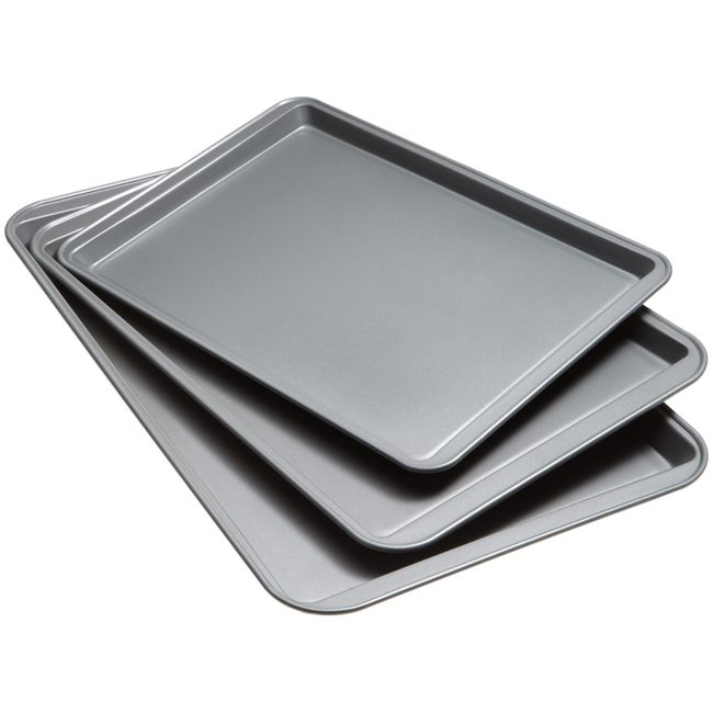 Airbake Ultra Natural 3 Piece Cookie Sheet Set 