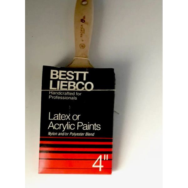 (4”) PRO BESTT LIEBCO  Paint Brush USA NOS Latex Or Acrylic Paints