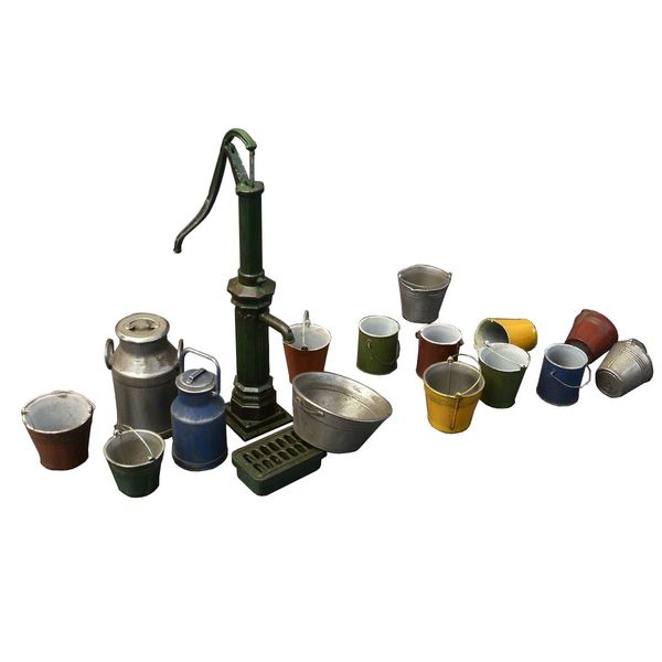 Miniart MIN35578 Water Pump Set Model Kit, Various, Mittel