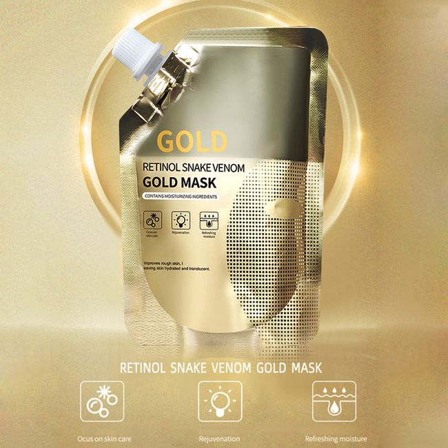 Skincare Cosmetics Retinol Gold Peel-off Mask for sale online