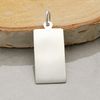 Solid 925 Sterling Silver St Christopher Ingot Pendant With Custom Hallmark 27mm x 14mm In Gift Box