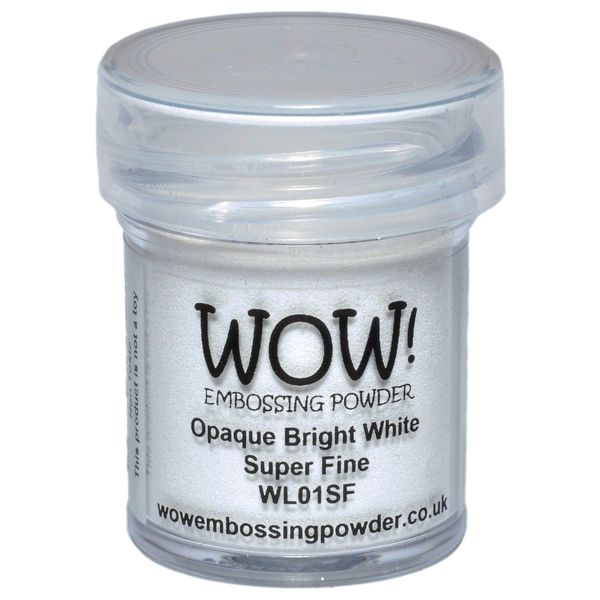 Wow Embossing Powder 15ml, Opaque Bright White