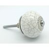 G Decor Crackle Ceramic Door Knobs Cupboard Pull Door Handles 4506 (White)