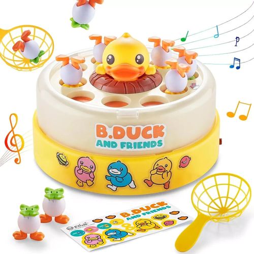 B.Duck Catch Duck Board Games Bounce Popping Up Catching Music Games For Kids 3+