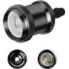 Kosnic CAL-BCH/E27 Calla Pendant Light, Black Chrome