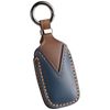 Smasol Smart Key Case, Genuine Leather, Stylish, New 4 Buttons, Blue