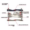 Genuine Keytec X Multi Tool Included, Multi-Function Key Case, Compact, Key Storage Tool, Carabiner & Expansion Pack Included (Navy/Silver Rim)