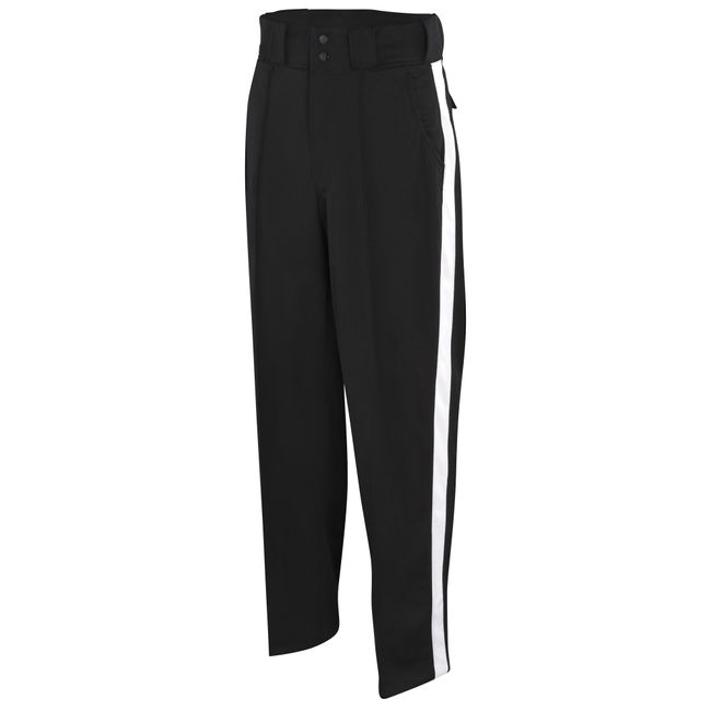 Adams Football Officials Pants - Black/White Stripe, 34"