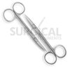 2 Iris Scissors 4.5" Curved & Straight Surgical Dental Instruments German Grade