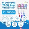 100 Bulk Toothbrushes + Caps, Individually Wrapped, Medium Soft, Multi Colors