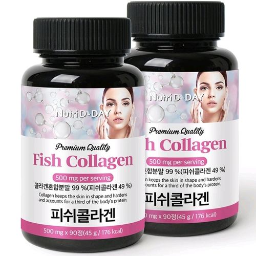 Nutri D-Day Premium Fish Collagen Tablets, 2 ea, 45g