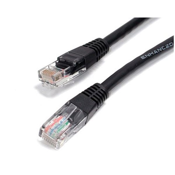 Aptii CAT 6 Network Cable. Ethernet LAN 10/100/1000 Gigabit Patch Lead Black 5m