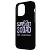 Support Squad IBS Awareness Periwinkle Ribbon Heart Case for iPhone 14 Pro Max