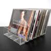 CD Rack, Desktop CD/DVD Storage Case, Multi-functional Storage Rack, CD Storage, Clear Acrylic, 7 Slots, CD Display, Storage Stand, Holds 14 Pieces