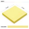 Sticky Notes 3x3 Self-Stick Notes Bright Colors Sticky Notes 4 Pads 100 Sheets/Pad (Yellow)