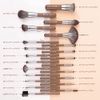 DUcare Makeup Brush, 22 Pieces, Storage Case Included, Makeup Brush, Premium Fiber Bristles, Makeup Tool, Eyeshadow Brush, Cheek Brush, Face Brush, Stylish, Gift (Brown)