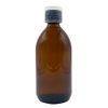 Devitre Brown Glass Bottle 500 ml with Lid Measuring Cup and Label