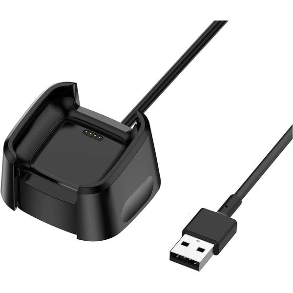 BNBUKLTD Compatible For Fitbit Versa 2 / Versa 2 SE (Not for Versa/Versa Lite), Charger Case Replacement USB Charging Dock Adapter Cable Multipack (1 Pack)