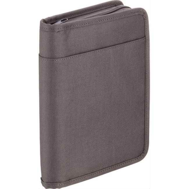 KINGJIM Passbook & Card Storage Case, dk grey