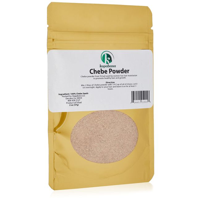 Kopabana Authentic Chebe Powder Seeds from Tchad 100% | Pure Unmixed Croton| Strong and Growth | Breakage 2oz