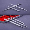 BEZOX Professional Cuticle Pusher 3pcs, Premium Stainless Steel Cuticle Trimmer UV Gel Polish Remover - Cuticle Removal Fork Nail Art cleaner Trimmer